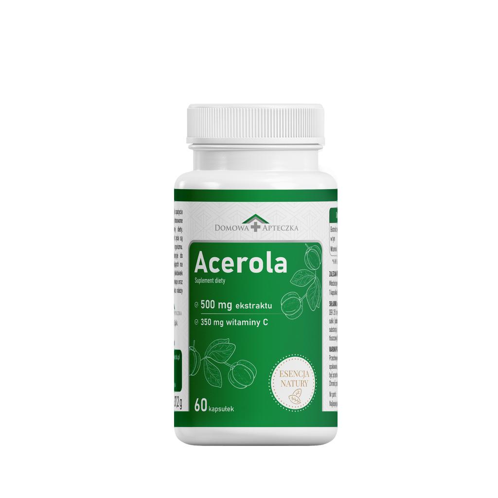 Acerola Essence of Nature 60 Capsules | 350 Mg Vitamin C | Acerola Extract 500 Mg | Immunity Support