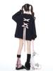 Gablcad Subculture Ribbon Harajuku Subculture Sickly Korean Size Women's Top, Style, Decoration, Style, Landmine, Cute, Style, Stylish, Fall/Winter