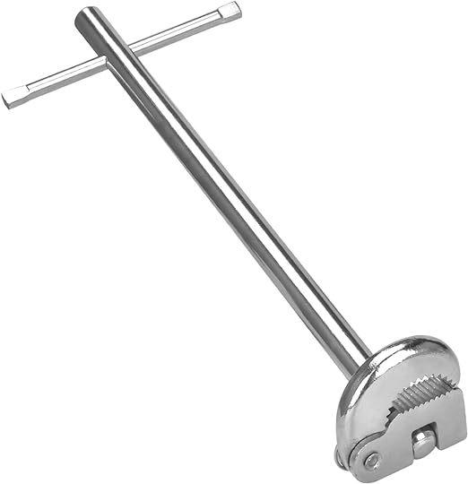 

Многофункциональный ключ для раковины с поворотной головкой, ключ для смесителя горячей и холодной воды, ключ для раковины, инструменты для разборки водопроводных труб из углеродистой стали для ванной комнаты серебряный