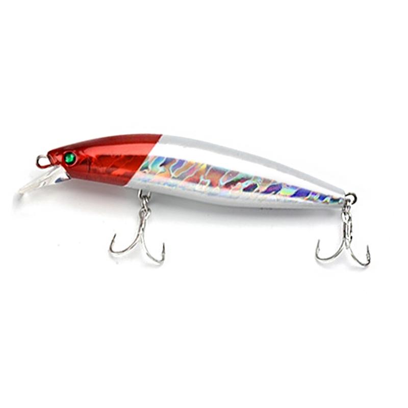10cm 17g Hard ABS Floating Minnow Lure Freshwater Saltwater Bait for Carp Trout Bass Ocean River Lake Stream Tackle