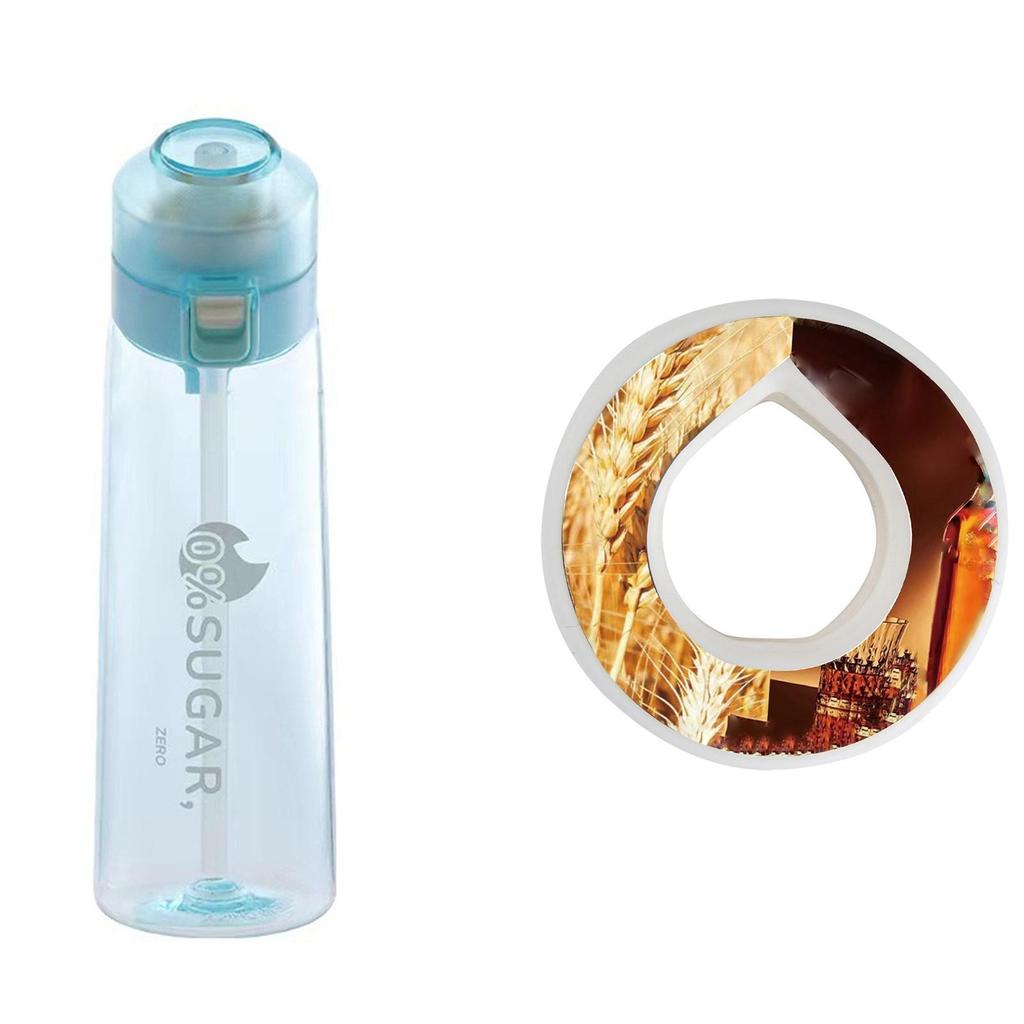 Water Bottle With Flavour Pods Pack,650ml Sports Water Bottle Set