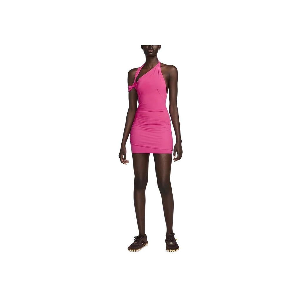 Nike X Jacquemus SS24 Solid Color Casual Stretch Layered Cami Dress Women Dress Watermelon-Red FJ3141-653