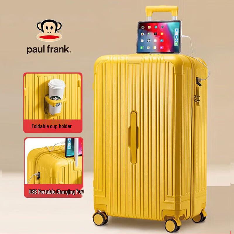 paul frank Чемодан большой вместимости из АБС-пластика и поликарбоната на колесиках-спиннерах 20 inch