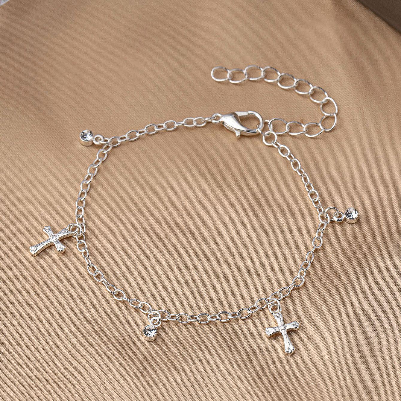 

Women s Bracelet, Simple Cross Bracelet for Women, Suitable for Daily Wear and Vacation Wear