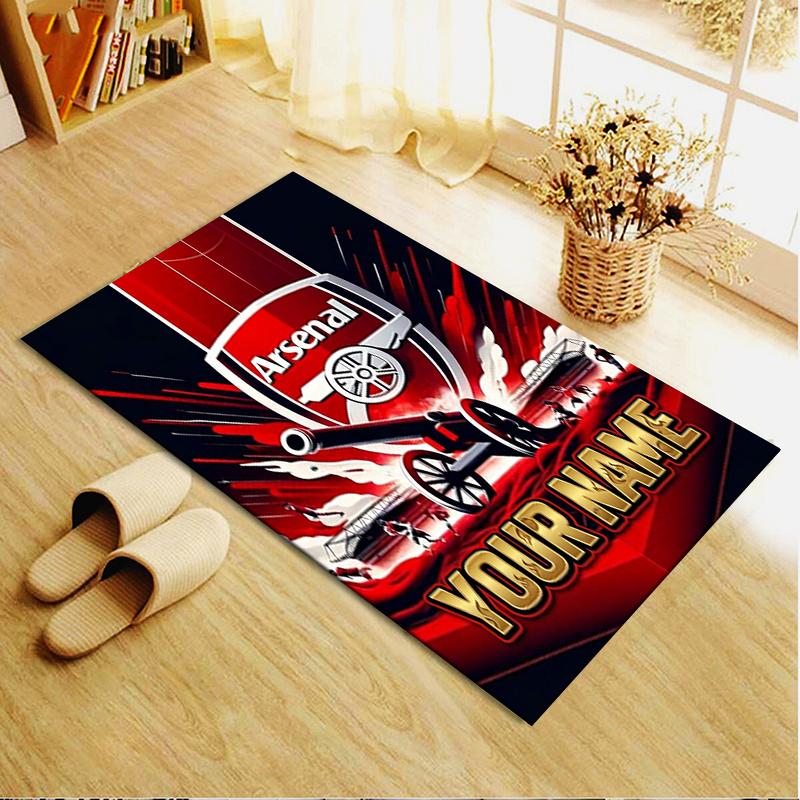 Custom Name Arsenal Carpet Rug for Living Room Bedroom Home Sofa Decoration,Kids play Non-slip Floor Mat