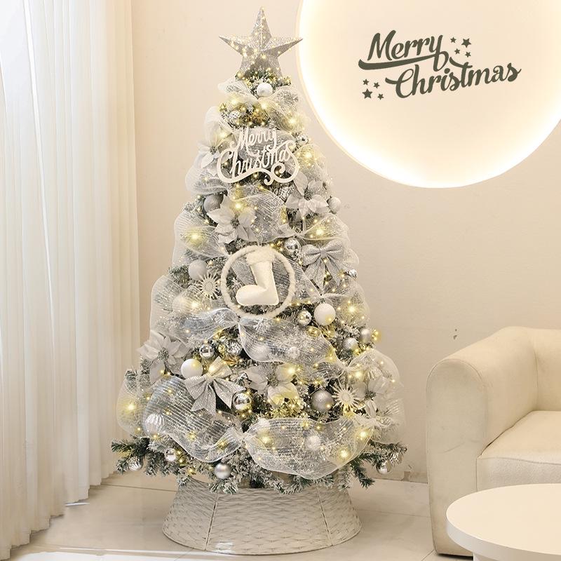 2026 New Style Large Decorative Christmas Tree - Ins Style, White Package