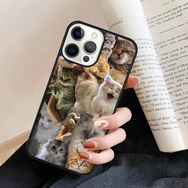 The Most Delightful Cat Phone Case Cover For iPhone 17 Air 16 15 14 plus 11 12 13 pro max coque Shell Fundas