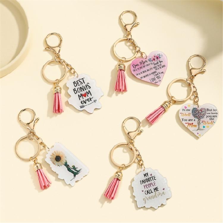 Mother's Day Pendant Keychain Backpacks Charm Key Holder Handbag Charm for Purses Backpacks Keyring Decoration