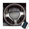 Car Interior Steering Wheel For Honda City Jazz Fit 2007 2008 Car Interior Steering Wheel Perforated Microfiber Leather Cover