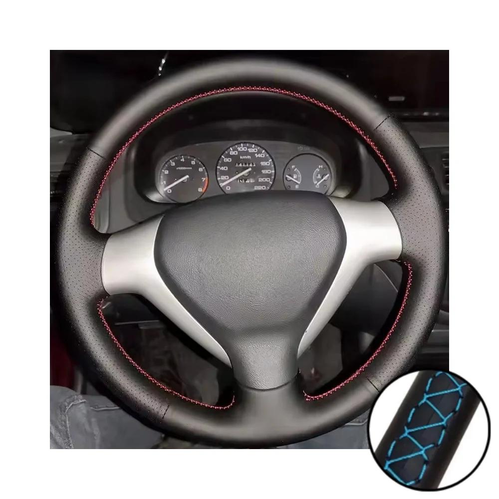 Car Interior Steering Wheel For Honda City Jazz Fit 2007 2008 Car Interior Steering Wheel Perforated Microfiber Leather Cover
