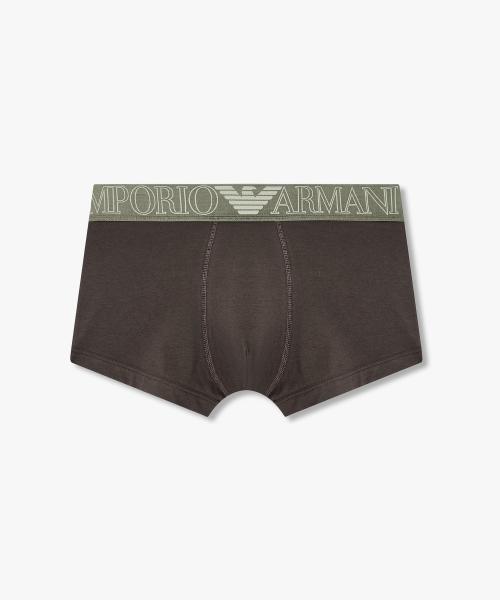 

[Emporio Armani Underwear] Мужские боксеры с эластичной лентой с логотипом Outline 0816112008 [Отправка из Кореи] 100% Оригинал Dark Brunette - S