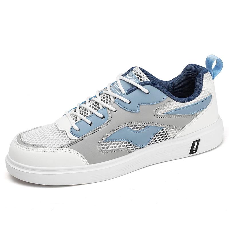 

Мужские дизайнерские новые летние плоские туфли с противоскользящей и дышащей подошвой, повседневная спортивная обувь, новинка 2025 года 46 серый