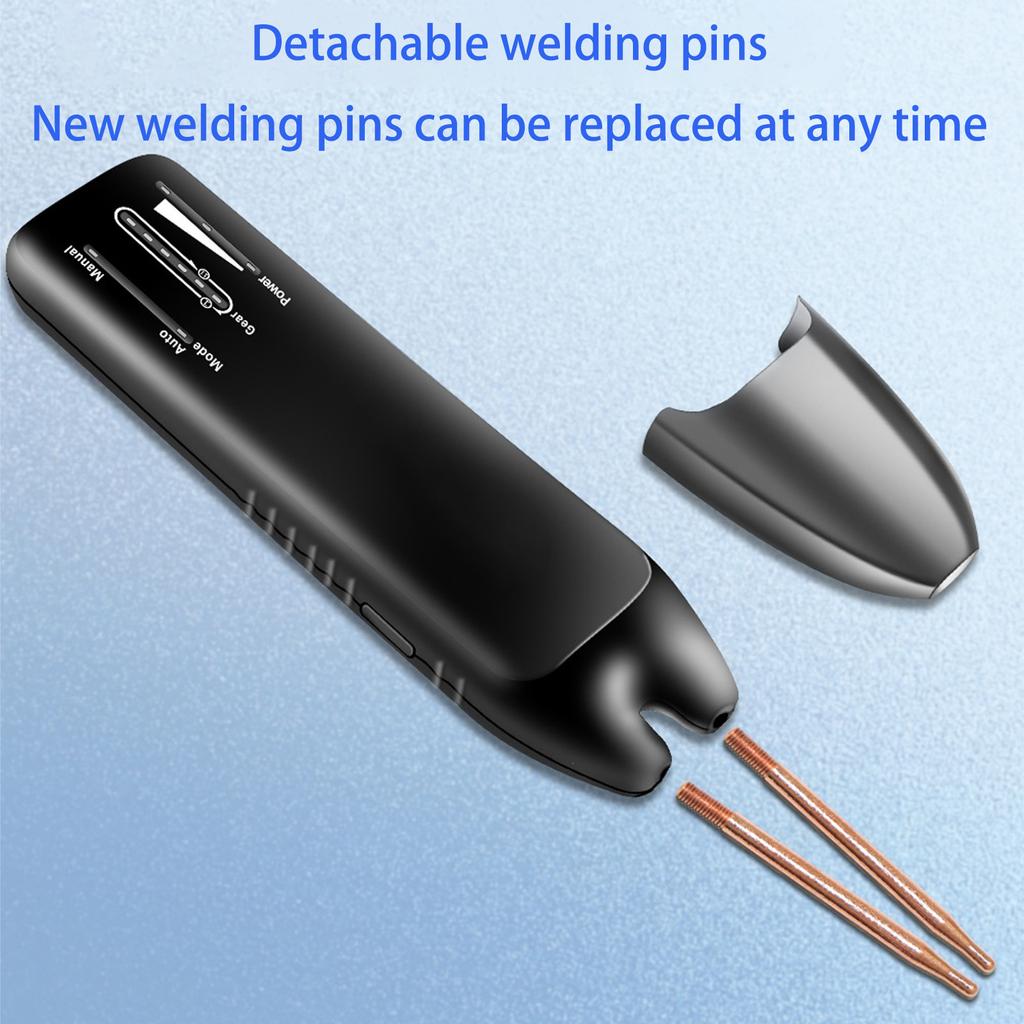 Portable Battery Spots Welder Built In Power Supply Detachable Needle for DIY Electronics and Phone Repair