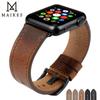 For Apple Watch Accessories Genuine Leather Watch Bracelets Apple Watch Band 44mm 40mm iWatch Strap 42mm 38mm Series 4 3 2 1