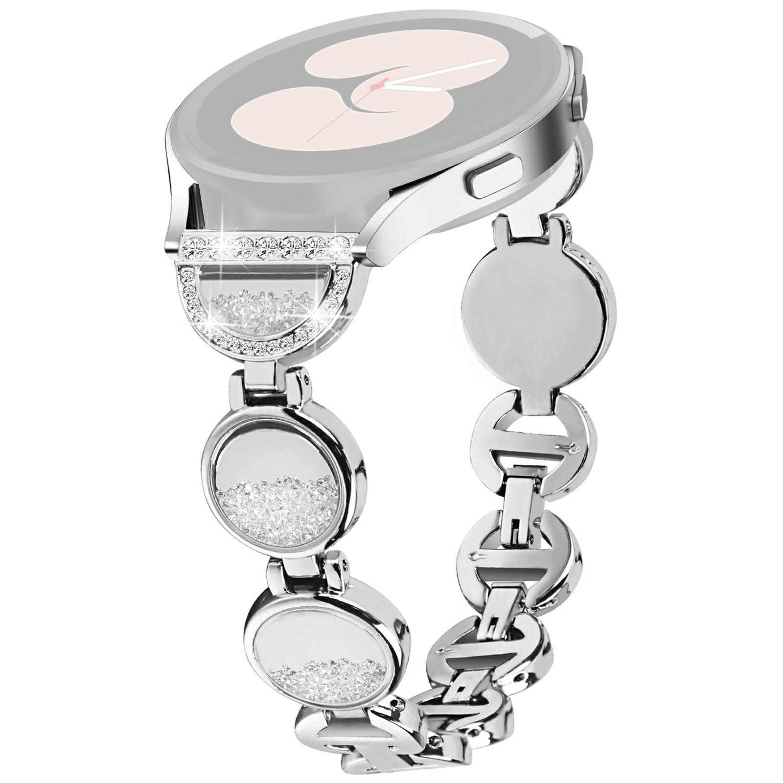 

Для Samsung Galaxy Watch7 44 мм/40 мм браслет Quicksand Design металлический ремешок для часов браслет Silver