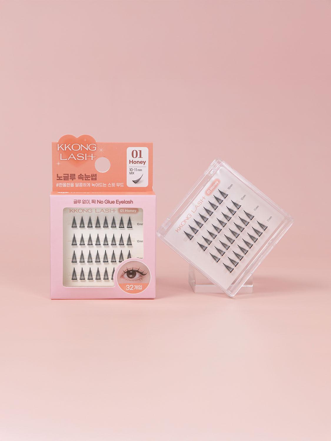 No-Glue False Eyelashes - #1 Honey Style 1ea