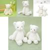 Adorable White Cat Plush Toy Cute Cat Doll Birthday Gift For Girls Soft Comfort Cushion