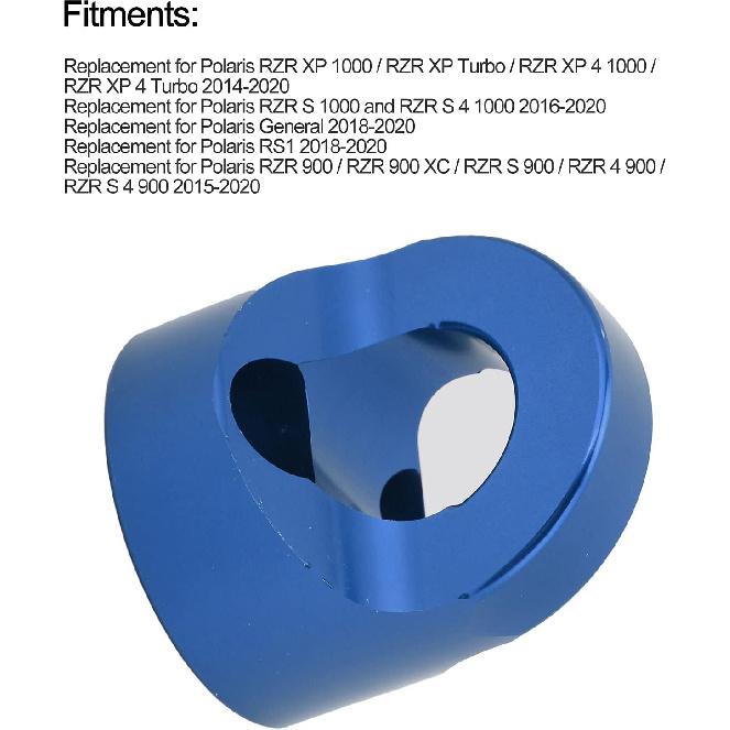 KIMISS Tow Hook Anchor, CNC Billet Tie Down Anchors Replacement for Polaris General RS1 RZR XP 1000 / Turbo/RZR XP 4 1000 / RZR XP 4 Turbo