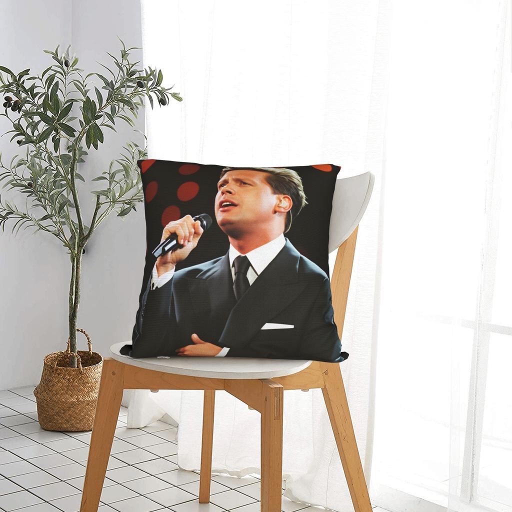 Pillow Case Mexican Singer L-Luis Miguel Soft Pillow Cover For Living Room Chair Kawaii Pillowcases