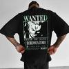 2026 Summer Fashion Trendy Tee One Piece Japanese Anime Unisex T-Shirt Roronoa Zoro Cotton Y2K Harajuku Trend Short Sleeve