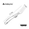Wutuo Portable Folding Titanium Camping Cutlery Set