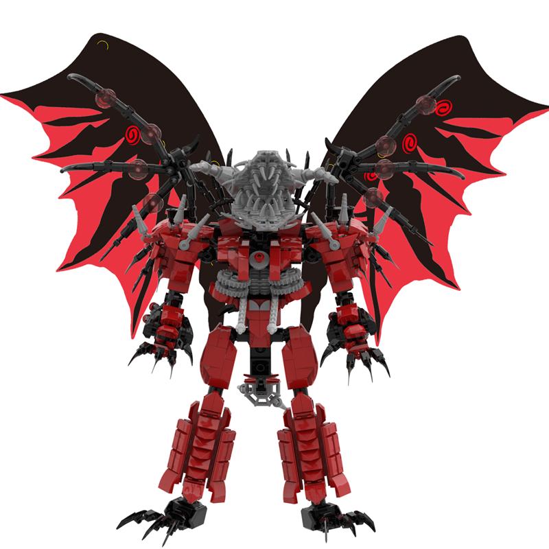 Skibidi Toilet Updated Red Titan Drill Dragon Building Blocks Assembled Bricks Toys for Boys Christmas Gifts
