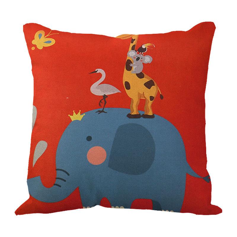 Line Pillow Cushion Cartoon Pillow Head of The Bed Sofa Waist Leaning On The Car Waist Pillow Pillow Cover Office Cushion Backrest Cushion