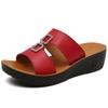Summer Women's Wedge Sandals Premium Orthopedic Open Toe Vintage Anti-slip Leather Casual Platform Retro Shoes
