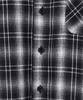 NODU Crop Check Shirt [Black]