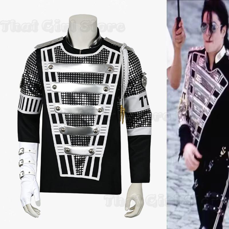 Punk Michael Jackson Allemagne Militaire Cool Magnifique Veste Teaser Vêtement d'extérieur pour Collection costume Halloween Manteau Cadeaux