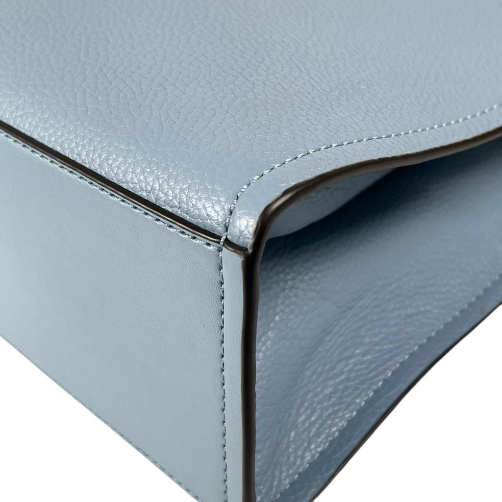 Michael Kors Shoulder Bag Handbag Cowhide Light Blue Women 35S2G7ZT7L Used