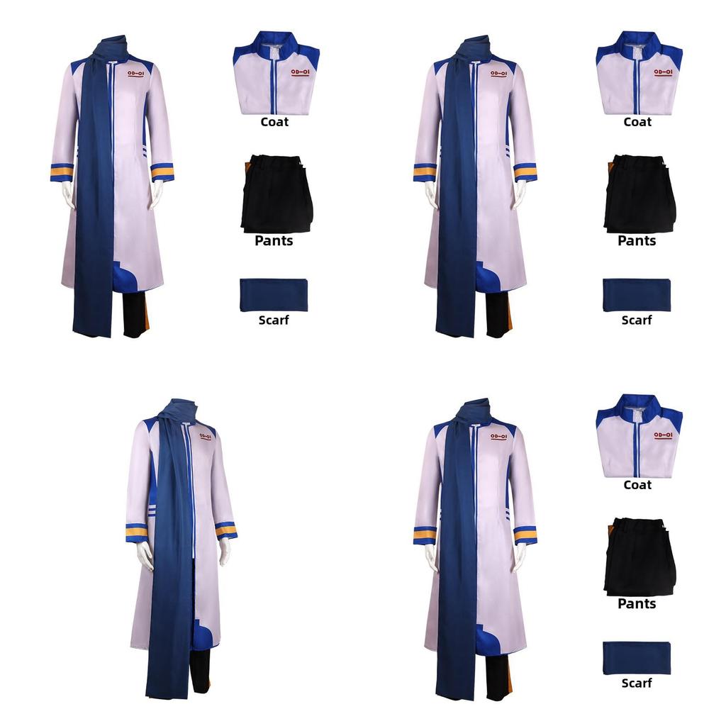 Vocaloid Kaito Cosplay Kostüm Anime Streetwear Polyester Für Convention Bekleidung