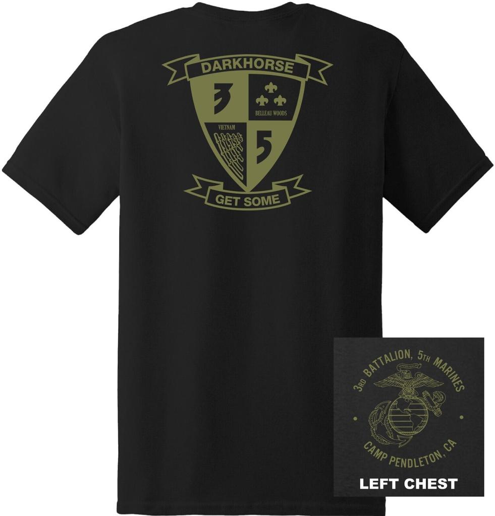 US Marine Corps 3rd Battalion 5th Marine Regiment TShirt 100 Cotton ONeck Short Sleeve Summer Casual Mens Tshirt