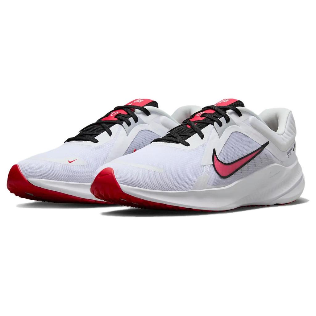 Nike Quest 5 White Fire Red Men Sneakers Light-Smoke-Grey Black DD0204-104