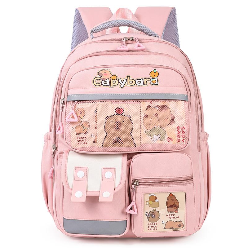 Cartoon Primary School Student Schoolbag  Backpack  Lightweight  Large Capacity Wear Resistant Children's Schoolbag