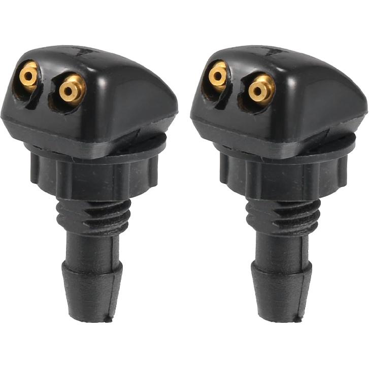 ACROPIX Universal Windshield Washer Nozzle Windshield Sprayer Nozzle Black - Pack of 2