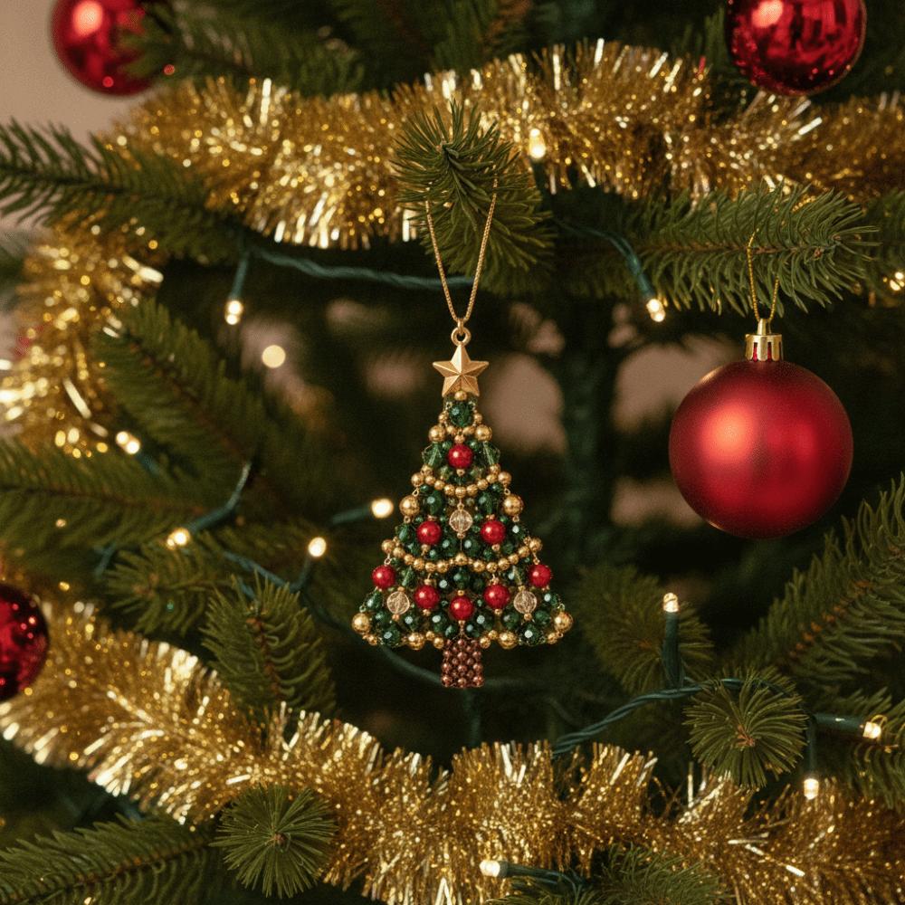 Sparkling Bead DIY Beaded Christmas Tree Kit Parent-Child Activities