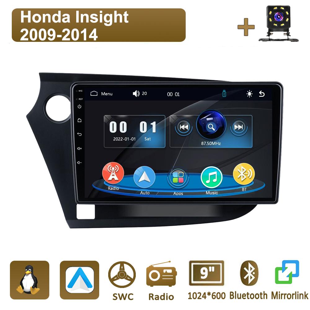 

Icreative Car Radio Multimedia MP5 Player Head Unit Stereo BT For Honda Insight 2009-2014 LHD чёрный
