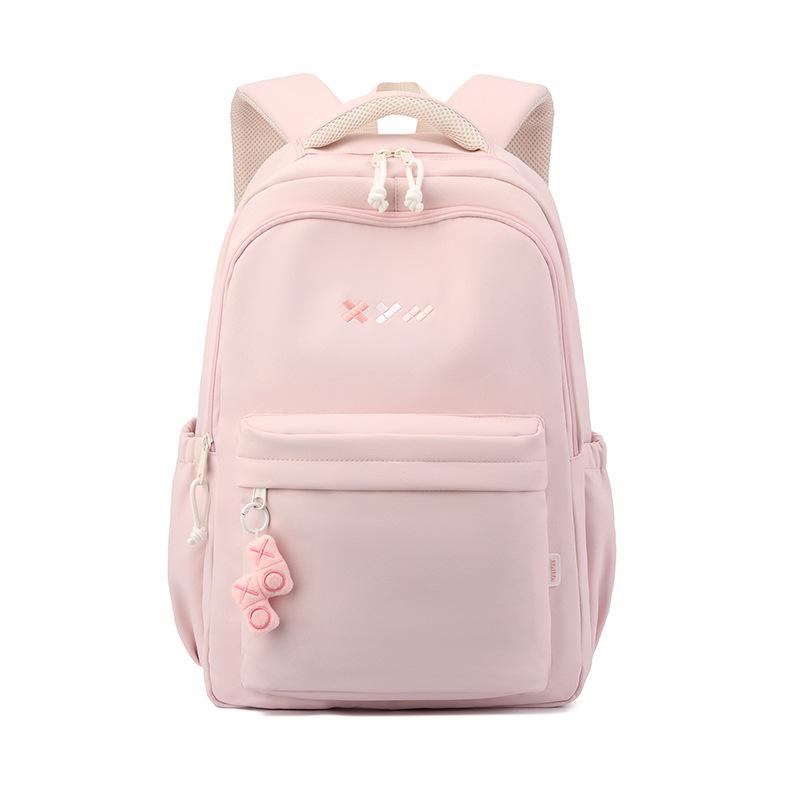 Plain Letter Designed Knapsack  Crisp College Learner Student Bags Roomy Oxford Schoolbags Journey Backpack for Women
