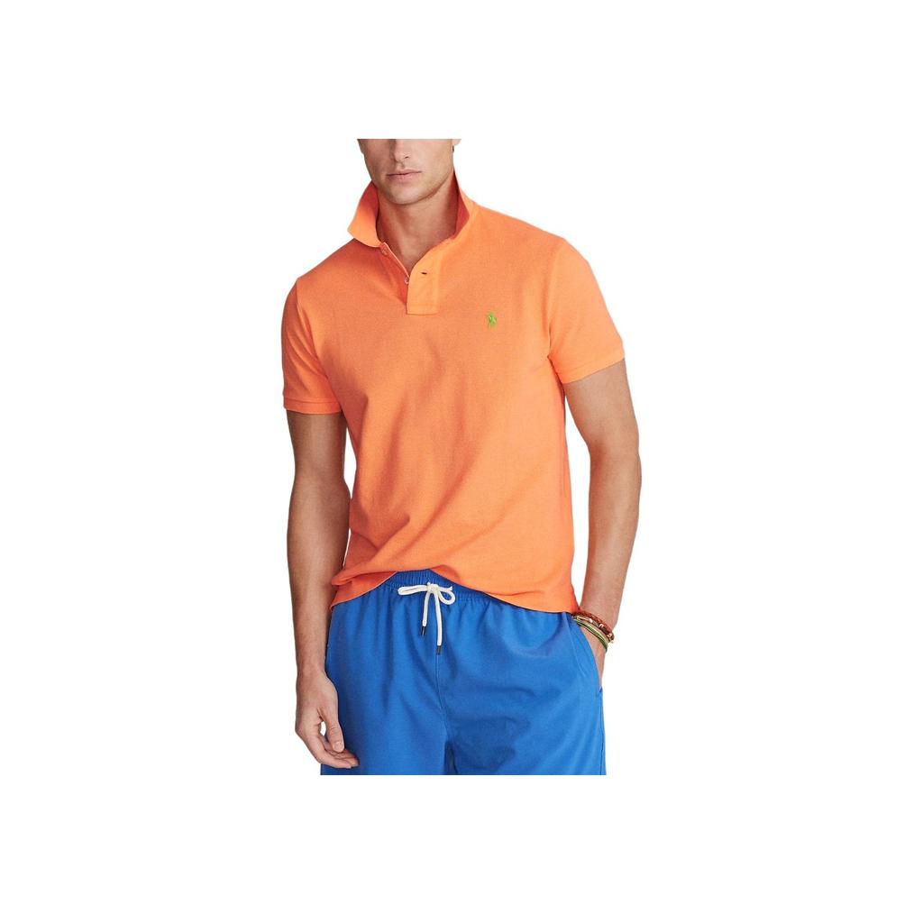 Polo Ralph Lauren Ss25 Pony Logo Embroidered Short Sleeve Cotton Polo Shirt Men tops MNPOKNI1N821118-800