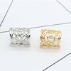 Dress Shawl Women Hollow Out Round Rose Flower Scarf Buckle Fashion Jewelry Corsage Brooch