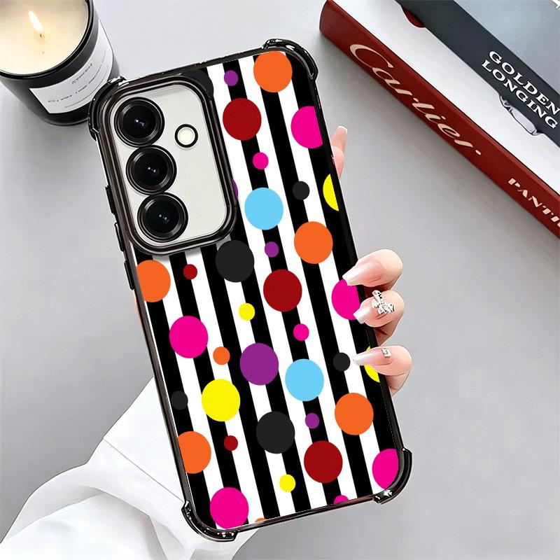 Polka Dots Art Fashion Desgin Soft Phone Case For Samsung A17 A27 A07 A37 A57 A16 A56 A15 A55 A14 A54 A13 A53 A26 A36 A25 A35 A2