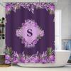 Modern Shower Curtain Waterproof Fabric White Kitchen Bath Decorative Large Size Print Blue And White Pattern Shower Curtains Fo