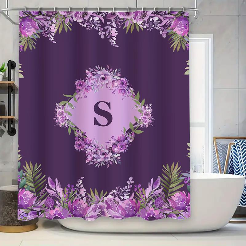 

Modern Shower Curtain Waterproof Fabric White Kitchen Bath Decorative Large Size Print Blue And White Pattern Shower Curtains Fo W60H190(CM)-1 Pcs