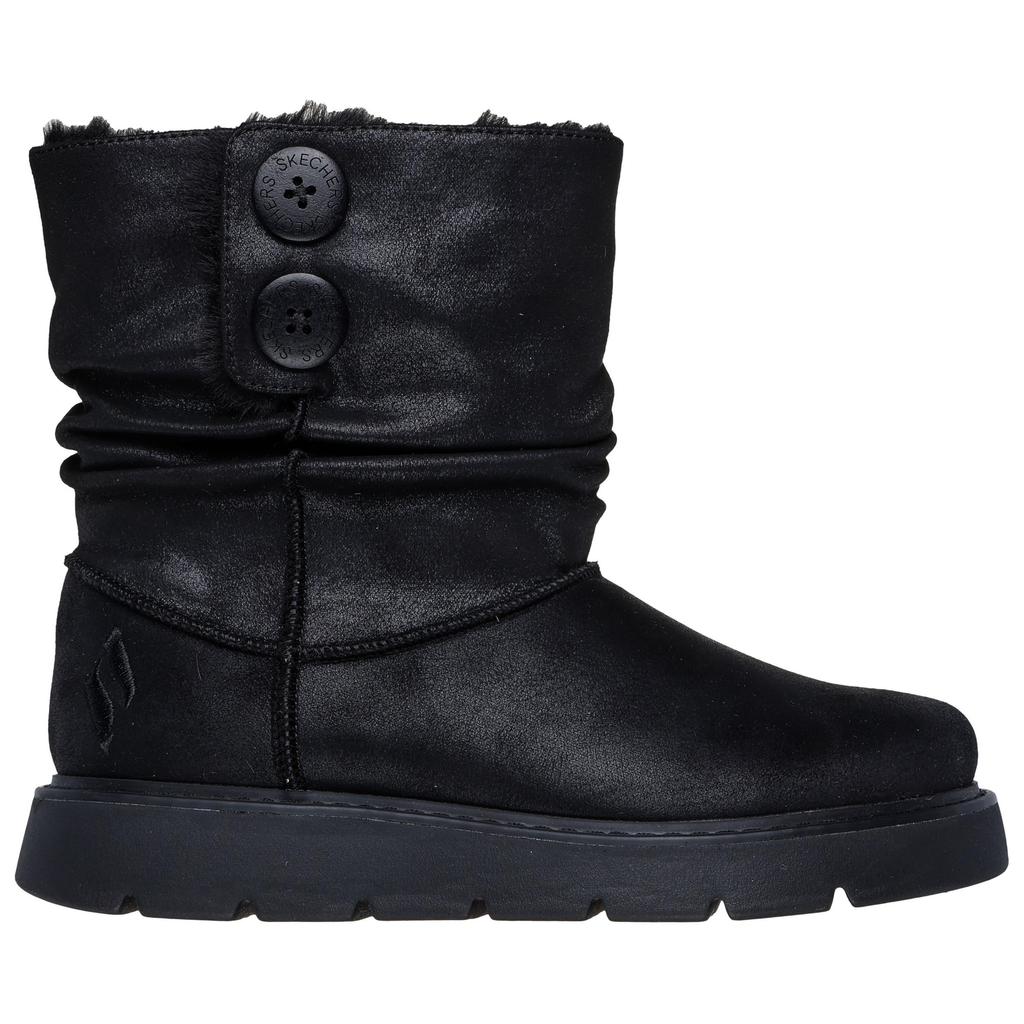 Skechers Keepsakes Lite - Stivali Corti Caldi Semplici Antiscivolo Moda Bassa Congelante Donna Stivali Nero 167889-BBK