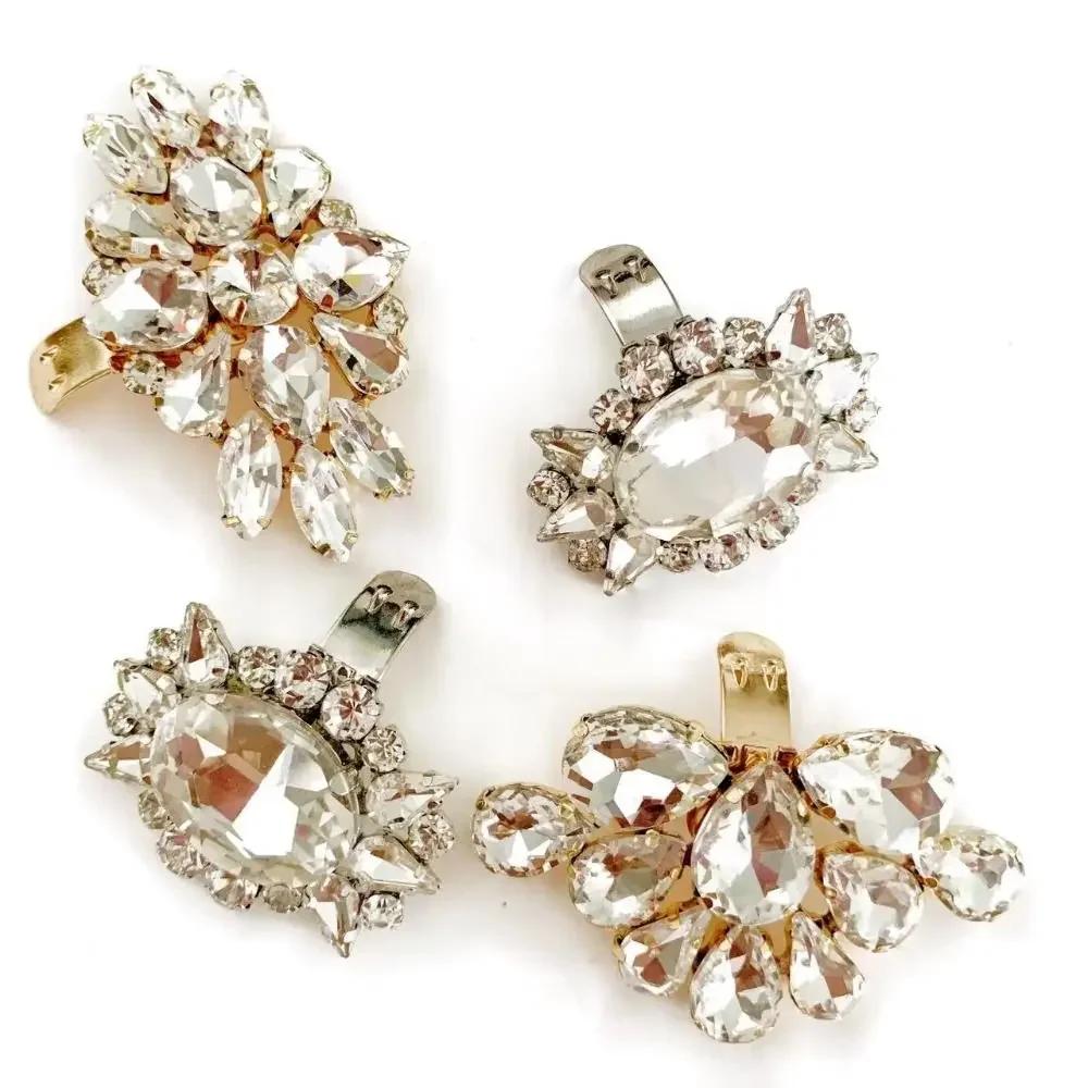 Accessories Wedding Shoe Decorations Clip High Heel Rhinestone Charm Buckle Bride Removable Metal Clamp