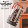 Airtight Lid Coffee Bean Storage Jar Glass Material Freshness Preservation Jar  for Coffee Storage