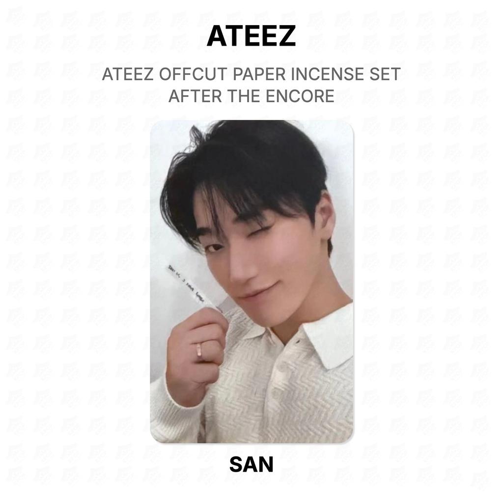 ATEEZ OFFCUT PAPER INCENSE SET AFTER THE ENCORE Official Photocard