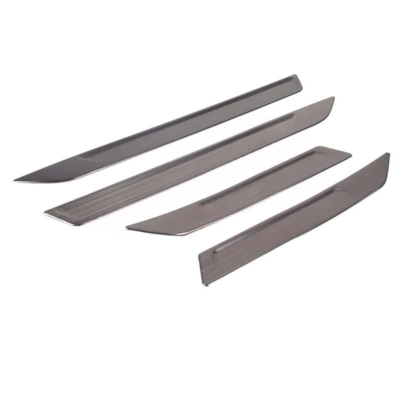 For Maserati Levante 2016-2017Stainless Steel Black Car Built-in Welcome Threshold Strip Sticker Car Protection Accessories