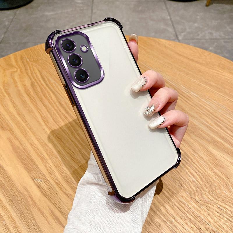 For Samsung S24 Plus Case Galaxy s25 S23 S22 Ultra S24 FE S23 + Phone Case Four Corners Thickening Shookproof Plating back cover